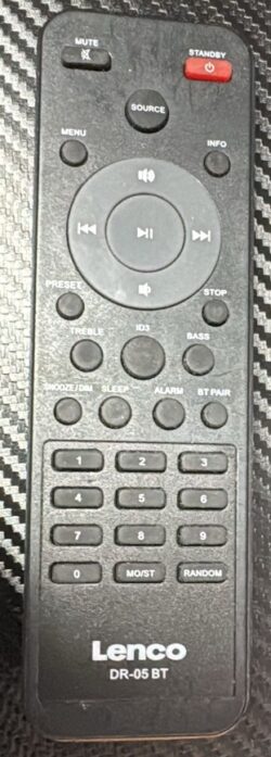 Afstandsbediening Lenco dr-05 bt