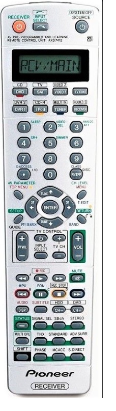 Afstandsbediening Pioneer axd7412