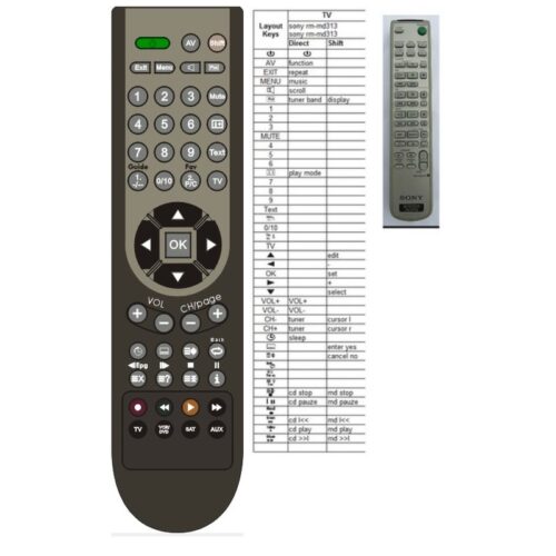 Afstandsbediening Sony rm-md313 dhc-md313 - Afbeelding 2