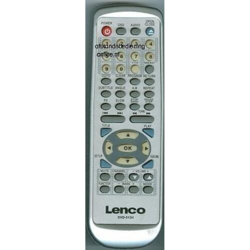 Afstandsbediening Lenco dvd-513h