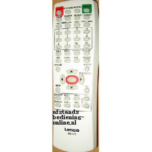 Afstandsbediening Lenco mdv-3