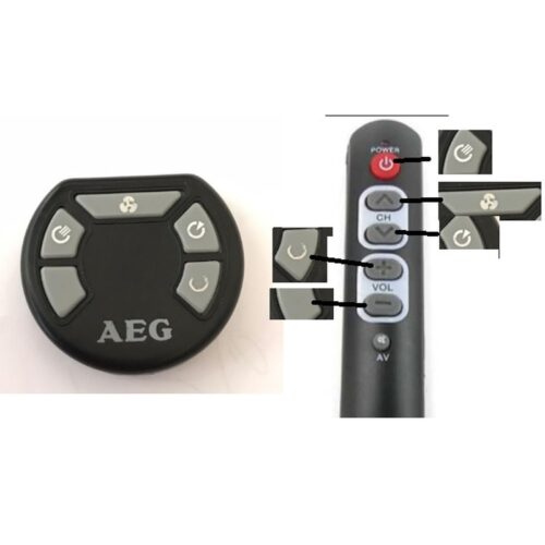 Afstandsbediening Aeg T-VL5537 ventilator - Afbeelding 2