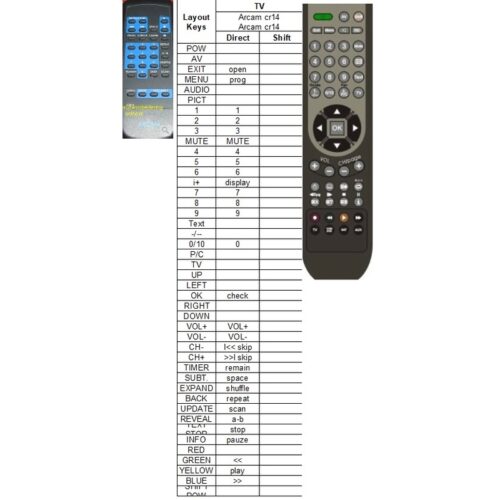 Afstandsbediening Arcam cr14 cd - Afbeelding 2
