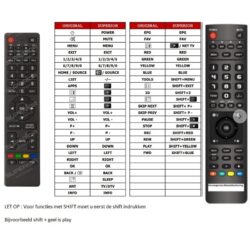 Afstandsbediening Chiq uhd49d6000isx2 uh65d6500isx2