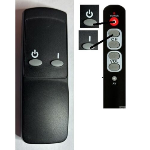 Afstandsbediening EWT Bizet BZT 20 Sfeerhaard RC01-008 - Afbeelding 2