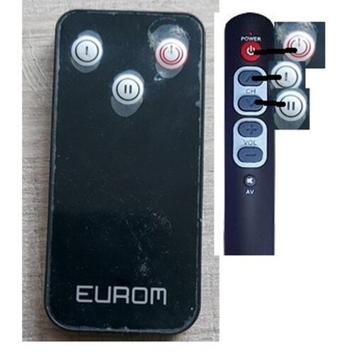Afstandsbediening Eurom Golden 2000 Shadow heater - Afbeelding 2