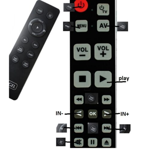 Afstandsbediening Hegel rc-10 H90 H95 - Afbeelding 2