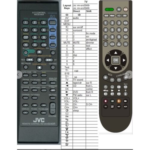 AfstandsbedieningJvc rm-srx5040r rx-5050b - Afbeelding 2