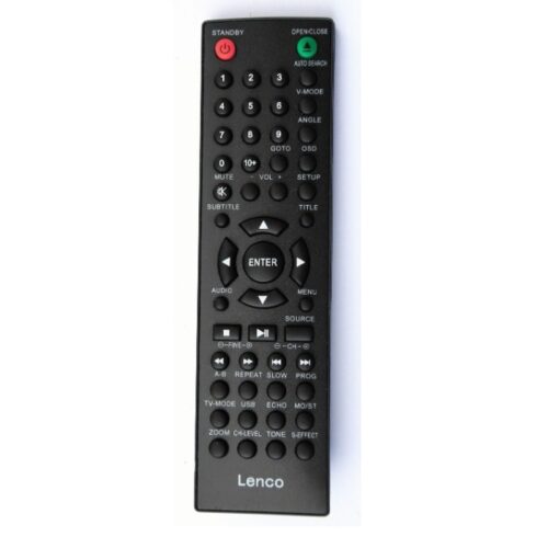 Afstandsbediening Lenco dvd zwart