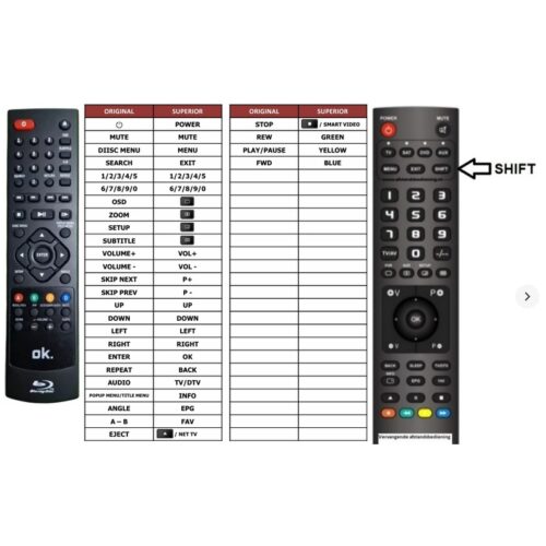Afstandsbediening Ok opb200 Blu-ray - Afbeelding 2