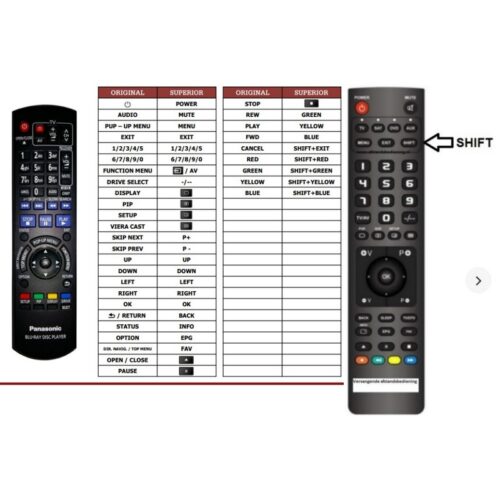Afstandsbediening Panasonic N2QAYB000509 dmpbdt-30 - Afbeelding 2