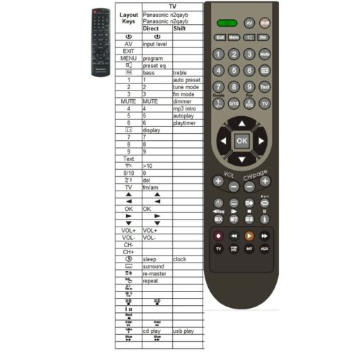 Afstandsbediening Panasonic n2qayb000384 - Afbeelding 2