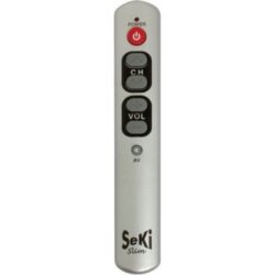Universele afstandsbediening Seki Slim - Zilver makkelijke afstandsbediening zelf leerbaar