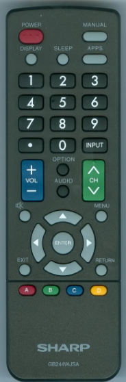 Afstandsbediening Sharp gb244wjsa
