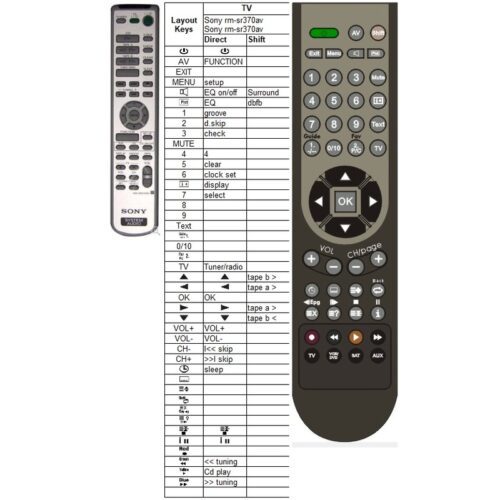 Afstandsbediening Sony rm-sr370av - Afbeelding 2