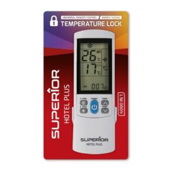 Universele airco afstandsbediening Hotel plus met Temperatuur slot