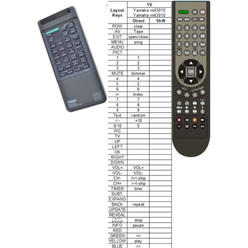 Afstandsbediening Yamaha vn43010 cdx-560 - Afbeelding 2