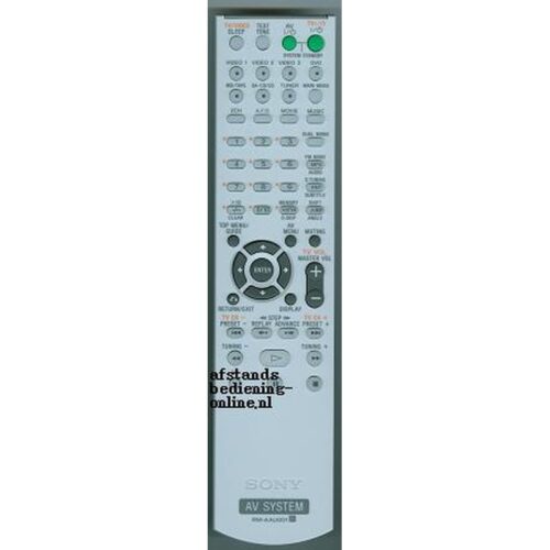 Afstandsbediening Sony rm-aau001 str-de598