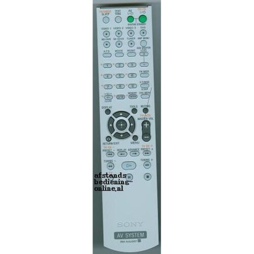 Afstandsbediening Sony rm-aau007