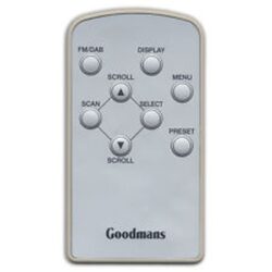 Afstandsbediening Goodmans gps186dab