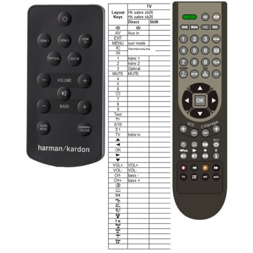 Afstandsbediening Harman kardon sabre sb26 - Afbeelding 2