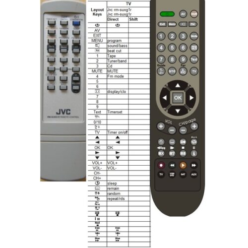 Afstandsbediening Jvc rm-suxg1r ux-g1 - Afbeelding 2