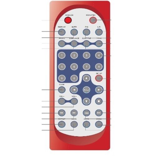 Afstandsbediening Lenco MES-330