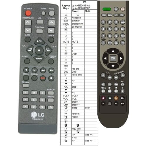 Afstandsbediening Lg AKB32639102 - Afbeelding 2