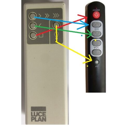 Afstandsbediening Luceplan ventilator - Afbeelding 2