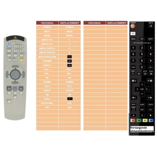 Afstandsbediening Mitsubishi XL5900U - Afbeelding 2