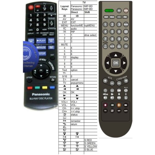 Afstandsbediening Panasonic DMP-BD45 N2QAKB000079 - Afbeelding 2