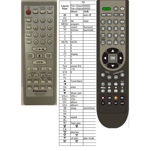 Afstandsbediening Panasonic N2QAYB000078 sa-en35 - Afbeelding 2