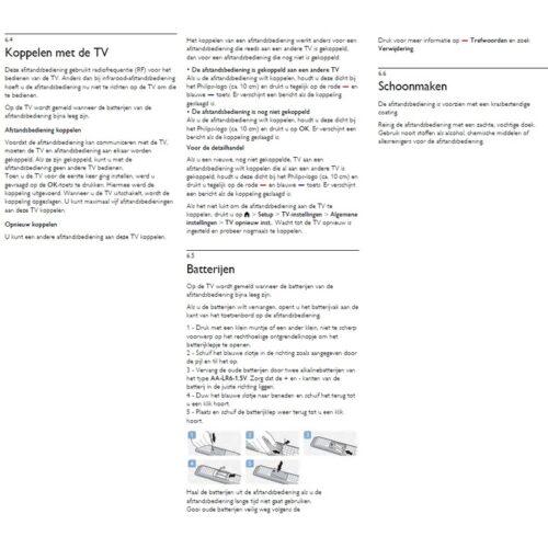 Afstandsbediening Philips 398gf15bepg04t - Afbeelding 2