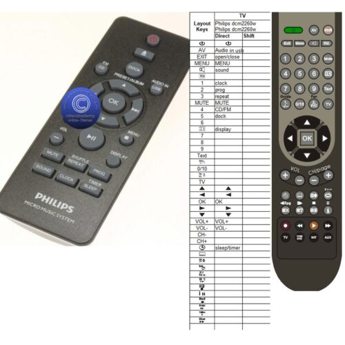 Afstandsbediening Philips dcm2260w12 Philips dcm2260/12 - Afbeelding 2