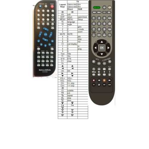 Afstandsbediening Salora dvd228m - Afbeelding 2