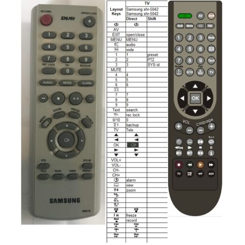 Afstandsbediening Samsung shr-5042 00021d - Afbeelding 2