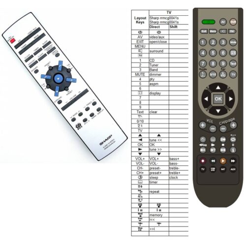 Afstandsbediening Sharp rrmcg0041sjsa - Afbeelding 2