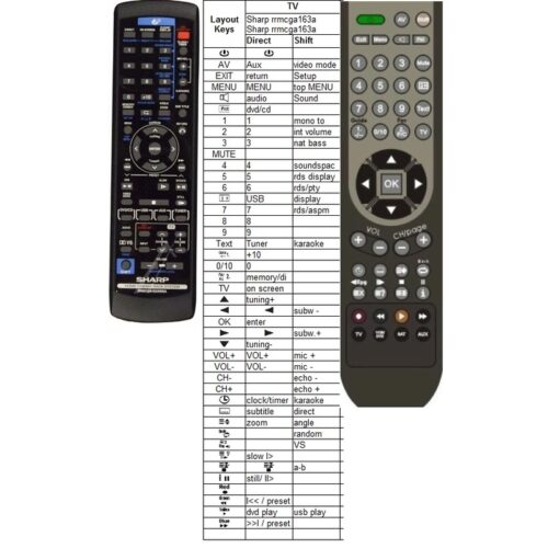 Afstandsbediening Sharp rrmcga163awsa - Afbeelding 2