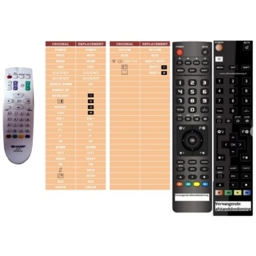 Afstandsbediening Sharp rrmcga339wjsa lc-20sh1e - Afbeelding 2