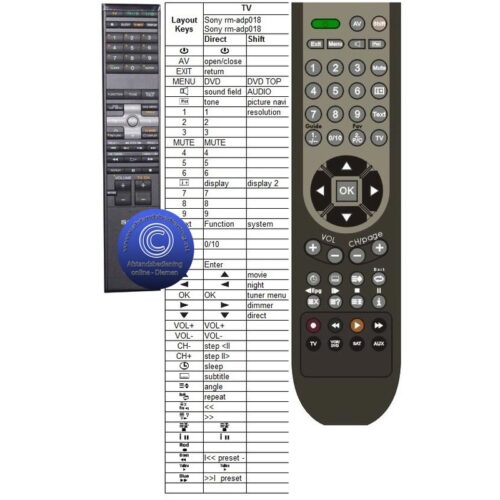 Afstandsbediening Sony dav-x10 rm-adp018 davx10 - Afbeelding 2