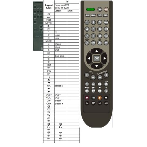 Afstandsbediening Sony rm-s221 CDX-5060 - Afbeelding 2