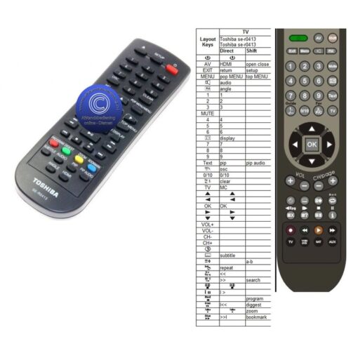 Afstandsbediening Toshiba SE-R0413 - Afbeelding 2