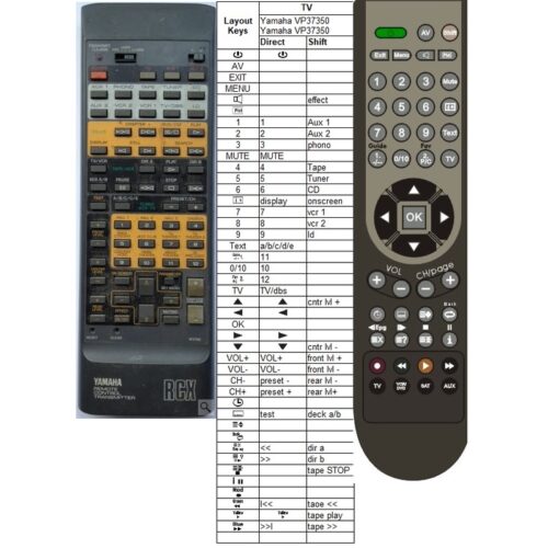 Afstandsbediening Yamaha VP37350 - Afbeelding 2