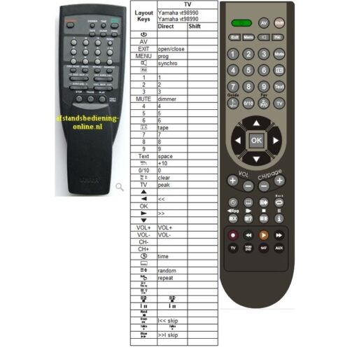 Afstandsbediening Yamaha vt98990 - Afbeelding 2