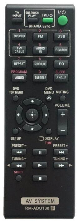 Afstandsbediening Sony rm-adu138  dav-tz140 dav-tz135